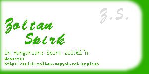 zoltan spirk business card